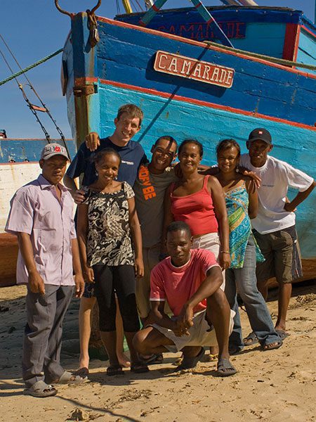 Shawn with BV staff in Belo-sur-mer