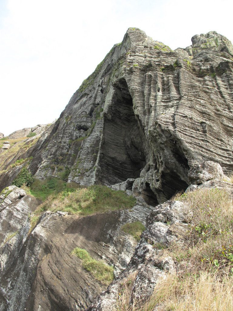 Fletcher Christian's cave from below