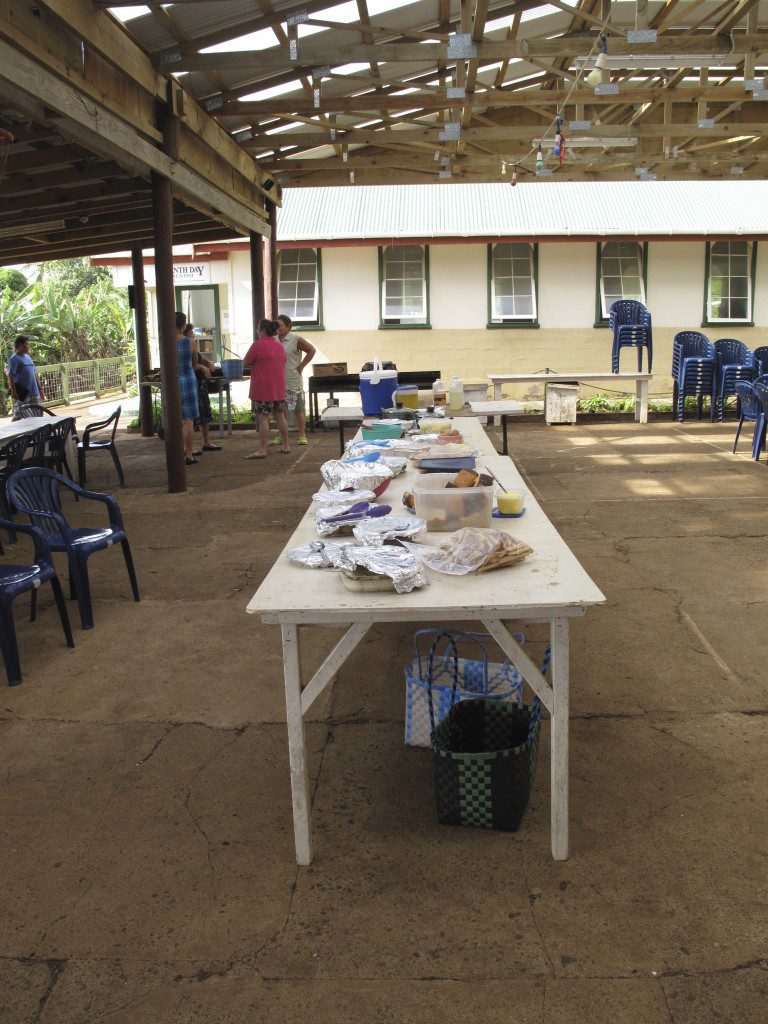 Shared meals are a frequent event on Pitcairn