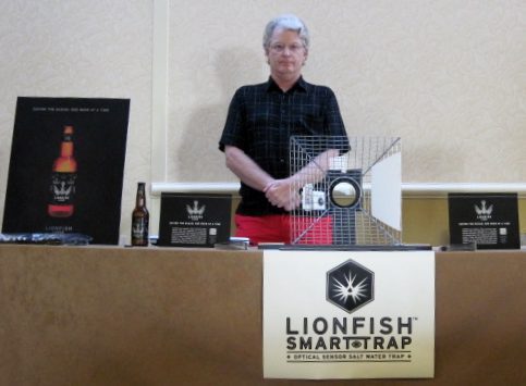 David Johnson presents his Lionfish Smart Trap (Photo Credit: Traditional Fisheries)