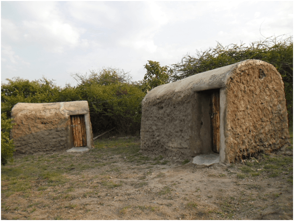 A typical Masai style hut