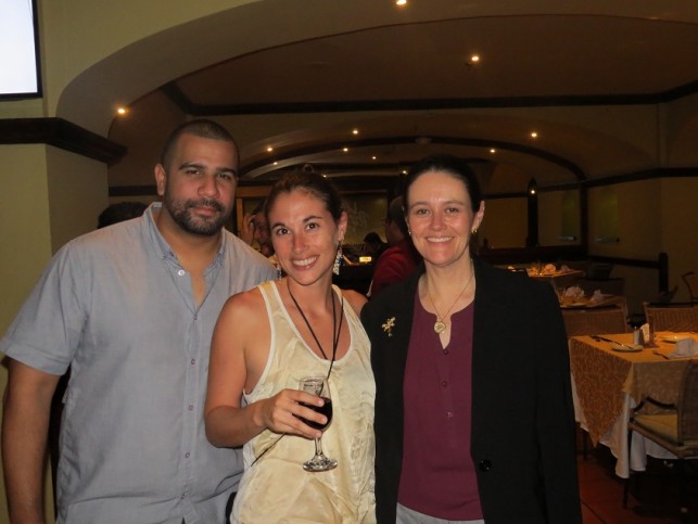 Samir Rosado, Lead Researcher at Belize’s Coastal Zone Authority and Institute, Jen, and Maria José González, Executive Director of the MARFund