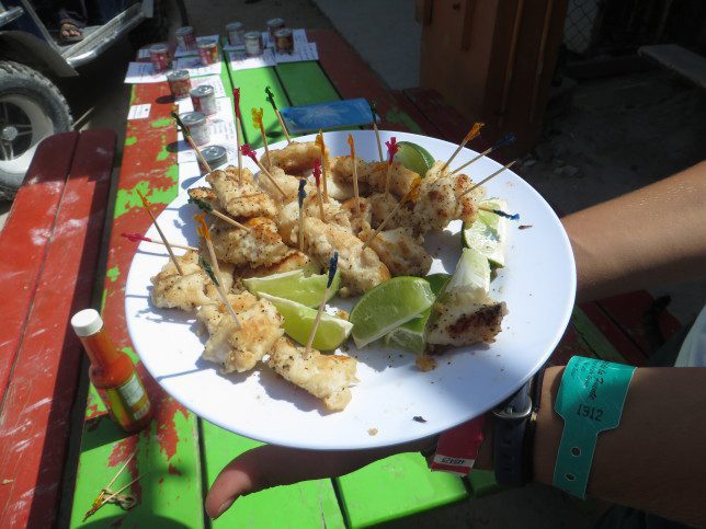 delicious lionfish samples