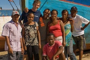 Shawn with BV staff in Belo-sur-mer